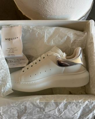 Alexander Mcqueen sneakers bianco/argento