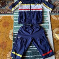 Tuta foot korner blu e bianca