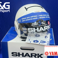 Casco Shark Nano Blank Bianco WHU