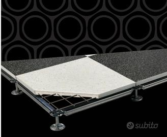 PAVIMENTO NUOVO  FLOTTANTE IN MARMO MACINATO NERO