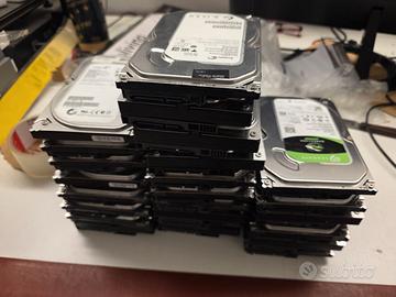 Lotto 24 HDD 3,5 6 da 1tB e 18 da 500Gb