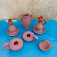 oggetti decorativi in terra cotta vintage 