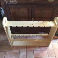 Portacanne in legno espositore rastrelliera