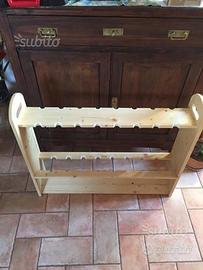 Portacanne in legno espositore rastrelliera