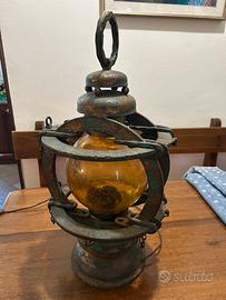 Lampada artigianale vintage in ferro