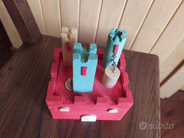 salvadanaio in legno