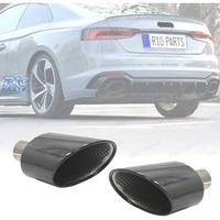 TERMINALI SCARICO AUDI A4 16-19 LOOK RS4 NERO