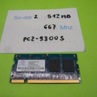 Memoria SO-DIMM DDR2 512 Mbyte, 667 Mhz, PC2-5300