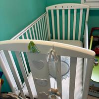 Lettino+ materasso+cassettiera