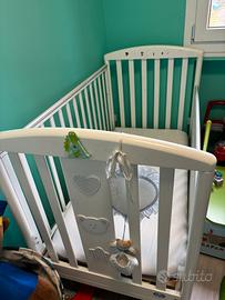 Lettino+ materasso+cassettiera