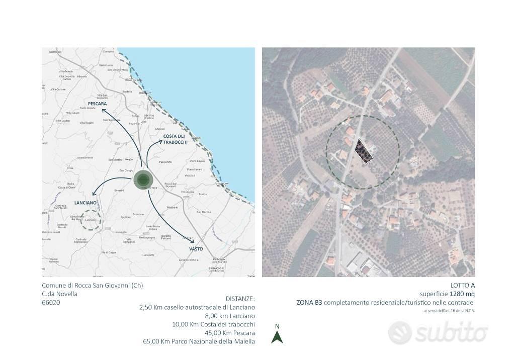 Terreno di 1280 m² a Rocca San Giovanni - Vista 3