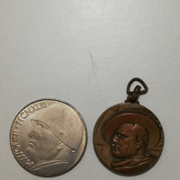 Medaglia e moneta Commemorativa Mussolini