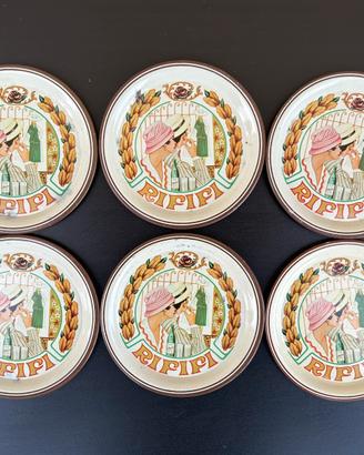 6 Sottobicchieri Vintage - Idriz Acquaviva