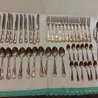 Set posate placcate argento 