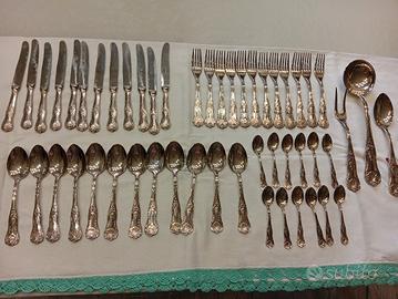 Set posate placcate argento 