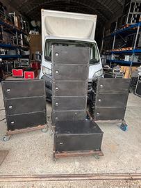 Line array RCF HDL 20-A + sub woofer RCF 8006 2x18