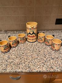 Boccale birra e 6 tazze