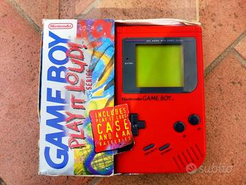 Nintendo Game Boy Originale rosso tasti neri funzi