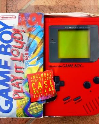 Nintendo Game Boy Originale rosso tasti neri funzi