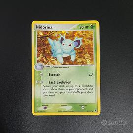Nidorina 40/112 holo EX Rosso fuoco e verde foglia