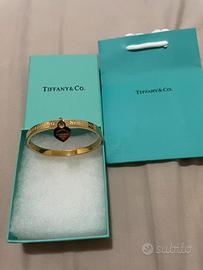 iconico braccialetto Tiffany&co~doppio ciondolo