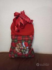 SACCO NATALIZIO PORTAPANETTONE - A MANO - UNICO