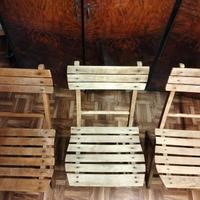 Sedie pieghevoli in legno