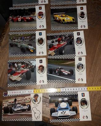 Set 10 Cartoline Auto da Corsa e F1  anni 60/70