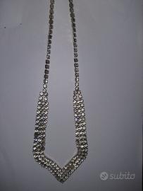 Collana a catena a strass