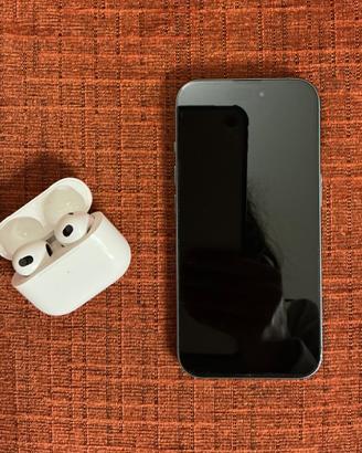 iPhone 16 128 GB + AirPods 3a generazione