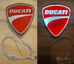 Lampada Ducati LED USB dimmerabile - Stampa 3D