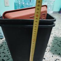 vaso I'm plastica rettangolare 