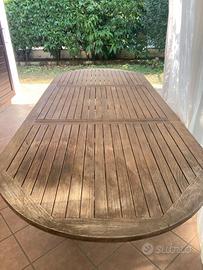 Tavolo  da giardino con sedie