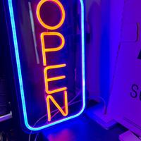 Insegna luce neon led OPEN