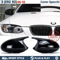 CALOTTE SPECCHIETTI per Bmw Serie 3 E92 E93 Nero L