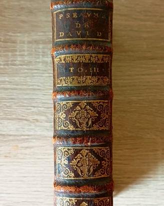 Antico libro del 1697 “Les Pseaumes de David”