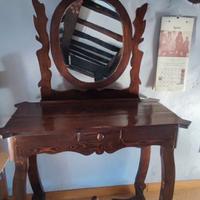 specchiera antica in legno