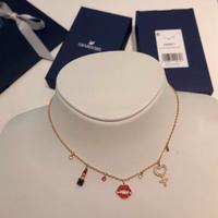 Swarovski collana nuova originale rossetto