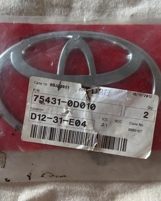 Emblema originale Toyota - Back door, NUOVO