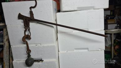 Vecchia stadera bilancia pesa sacchi fina 40 kg