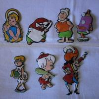 PLASTECO - Formaggino Mio 7 Personaggi anni'60/'70