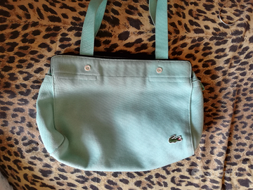 Borsa originale Lacoste celeste
