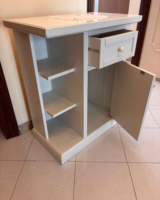 MOBILETTO INGRESSO STILE SHABBY BIANCO