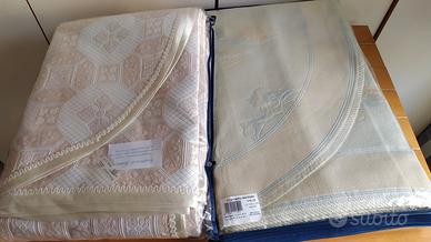 Coppia di coperte estive matrimoniali 260x280