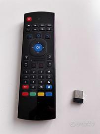 Telecomando WifFi Air Mouse con tastiera QWERTY