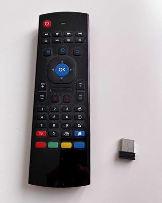 Telecomando WifFi Air Mouse con tastiera QWERTY
