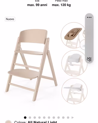 Clik and fold Cybex e sdraietta- coloreall natural