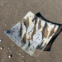 Piatto vetro di Murano | 20 x 20 cm | foglia d'oro