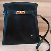 Borsa da donna in vera pelle nera 