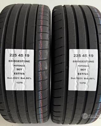 2 gomme 225 45 19 bridgestone a1376